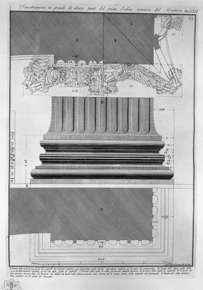 Pantheon, tav. XXII da Francesco Piranesi
